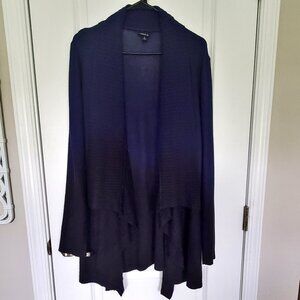 Women's Torrid Blue and Black Ombre Cardigan Sweater